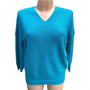 Sweter damski z dekoltem w serek M/L-XL/2XL