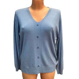 Sweter damski z dekoltem w serek M/L-XL/2XL