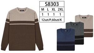 Sweter męski okrągły  L-3XL