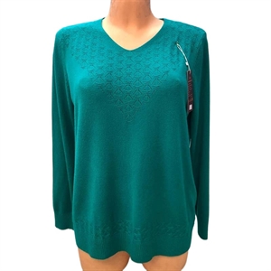 Sweter damski z dekoltem w serek L/XL-2XL/3XL
