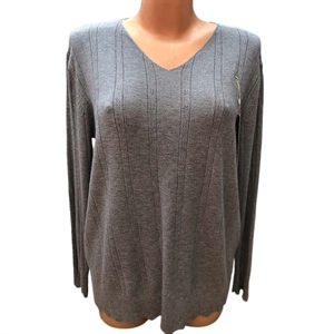 Sweter damski z dekoltem w serek L/XL-2XL/3XL