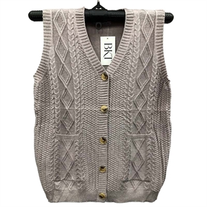 Kamizelka swetrowa zapinana na guziki L/XL-2XL/3XL