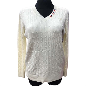 Sweter damski z dekoltem w serek M-2XL