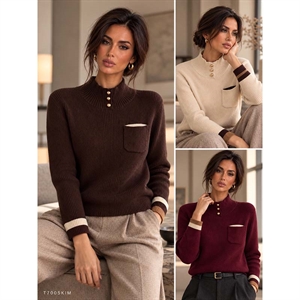 Sweter damski z golfem