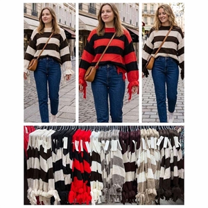 Sweter damski okrągły
