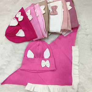 Komplet czapka + szalik  46-50cm