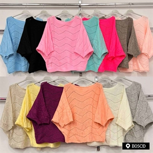 Sweter damski okrągły