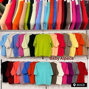 Sweter damski z krótkim rękawem