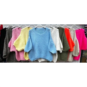 Sweter damski okrągły