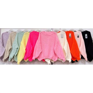 Sweter damski okrągły