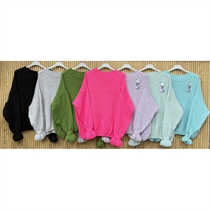 Sweter damski okrągły