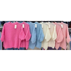 Sweter damski okrągły