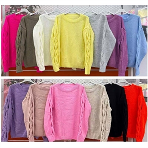 Sweter damski okrągły