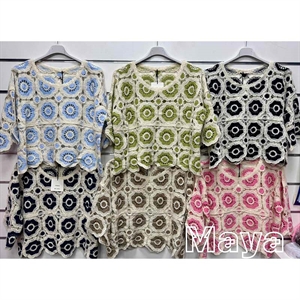 Sweter damski z krótkim rękawem