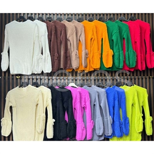 Sweter damski okrągły