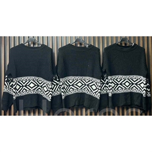 Sweter damski okrągły