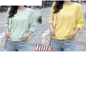 Sweter damski okrągły