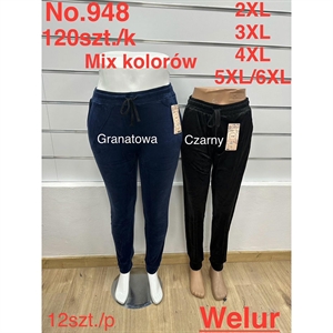 Spodnie dresowe welurowe  2XL-5XL/6XL