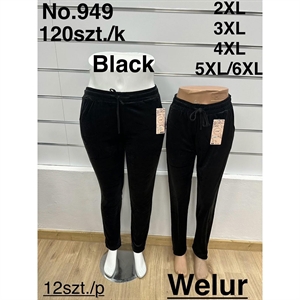 Spodnie welurowe damskie  2XL-5XL/6XL