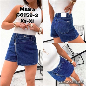 Szorty jeansowe imitujące spódnicę  XS-XL