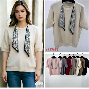 Sweter damski okrągły M-2XL