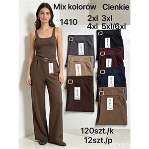 Spodnie szerokie nogawki damskie  2XL-5XL/6XL