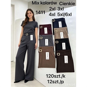 Spodnie szerokie nogawki damskie  2XL-5XL/6XL