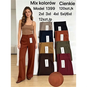 Spodnie szerokie nogawki damskie  2XL-5XL/6XL