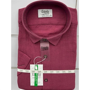 Koszula męska ala len kołnierzyk krótki rękaw krój regular fit produkt Turecki  L-3XL