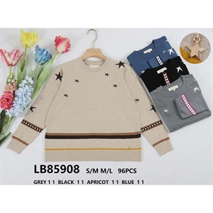 Sweter damski okrągły  S/M-M/L