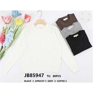 Sweter damski okrągły
