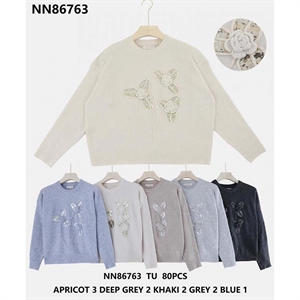 Sweter damski okrągły