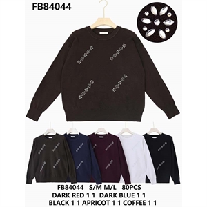 Sweter damski okrągły  S/M-M/L