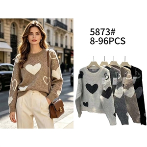 Sweter damski okrągły