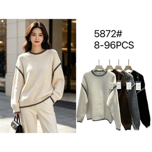 Sweter damski okrągły