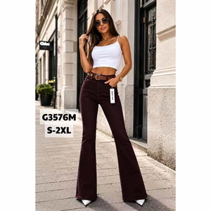 Jeansy dzwony damskie  S-2XL