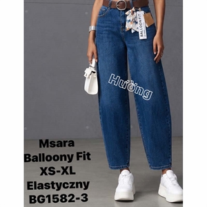 Jeansy balloony fit Msara  XS-XL