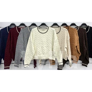 Sweter damski okrągły