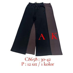 Spodnie szerokie nogawki damskie  30-42