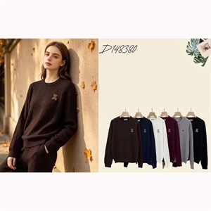 Sweter damski okrągły