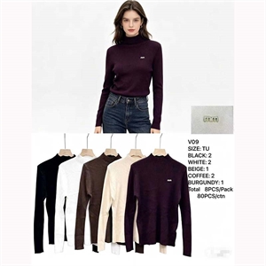 Sweter damski z golfem