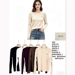 Sweter damski okrągły