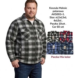 Koszula męska polarowa  XL-5XL
