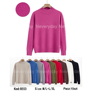 Sweter damski z półgolfem (M/L-L/XL)
