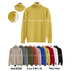 Sweter damski z golfem (M/L-L/XL)