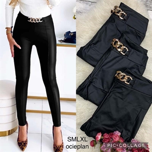 Legginsy skórzane ocieplane S-XL