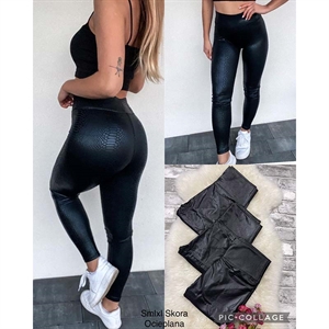 Legginsy skórzane ocieplane S-XL