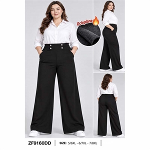 Spodnie szerokie nogawki ocieplane Big Size  5/6XL-7/8XL