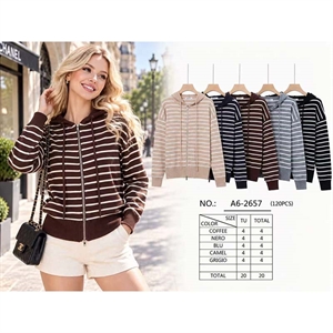 Sweter damski rozpinany na zamek