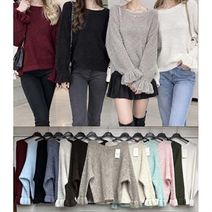 Sweter damski okrągły